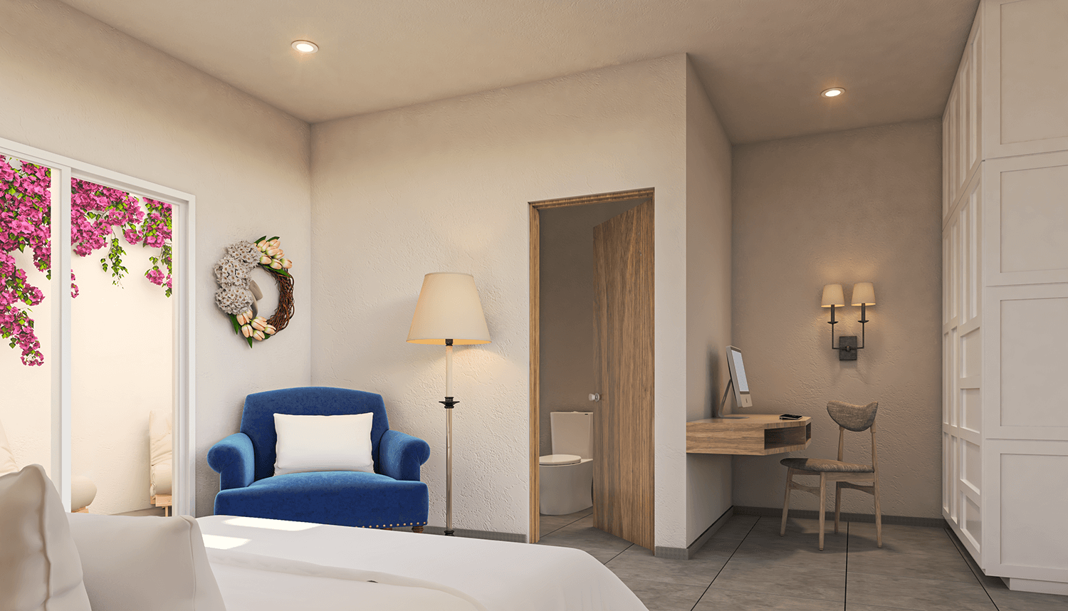 Casa Milagro bedroom interior